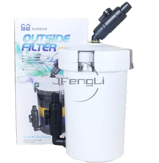 

JFENGLI SUNSUN Mini 2.3L External Pre-filter HW-603 Aquarium for Fish Tank Free Shipping