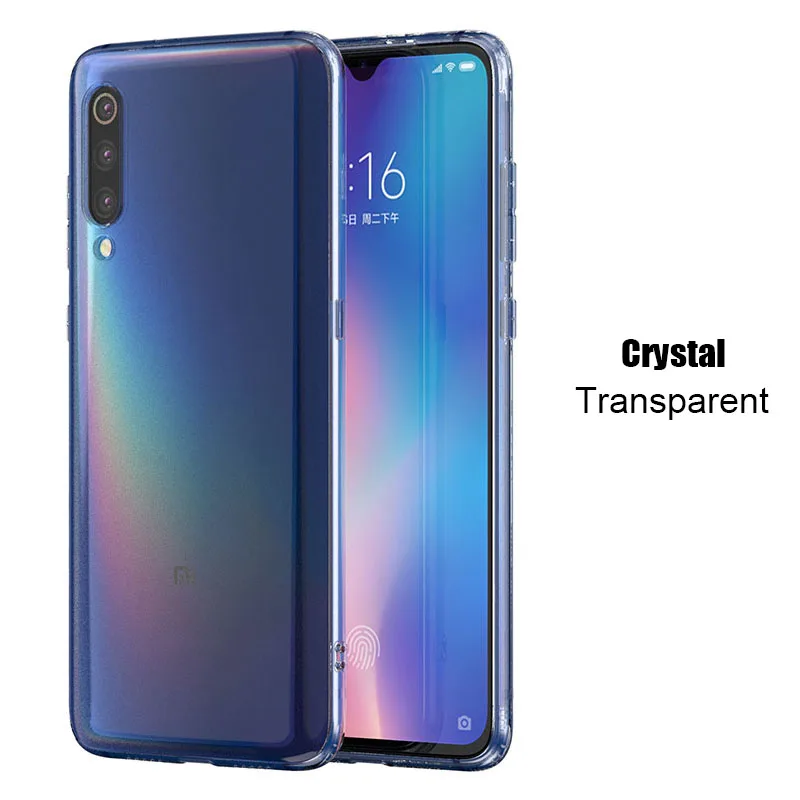 Матовый Силиконовый чехол для смартфона Xiaomi Mi 9(Pro/SE/Lite) / Note 10 / Mi 9T(pro) / Mi 8(SE/Lite) / A3 / A2(Lite), высококачественный тонкий, мягкий, из полиуретана Чехол для мобильного телефона - Цвет: Crystal Transparent