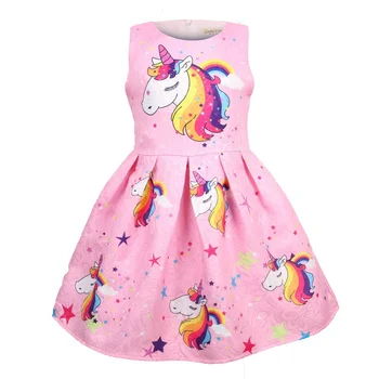 

Hot Sale Girl Dress Unicorn Dresses Elsa Little Girls Clothing Baby Girl Clothes Princess Party Clothing Kids Christmas Dress
