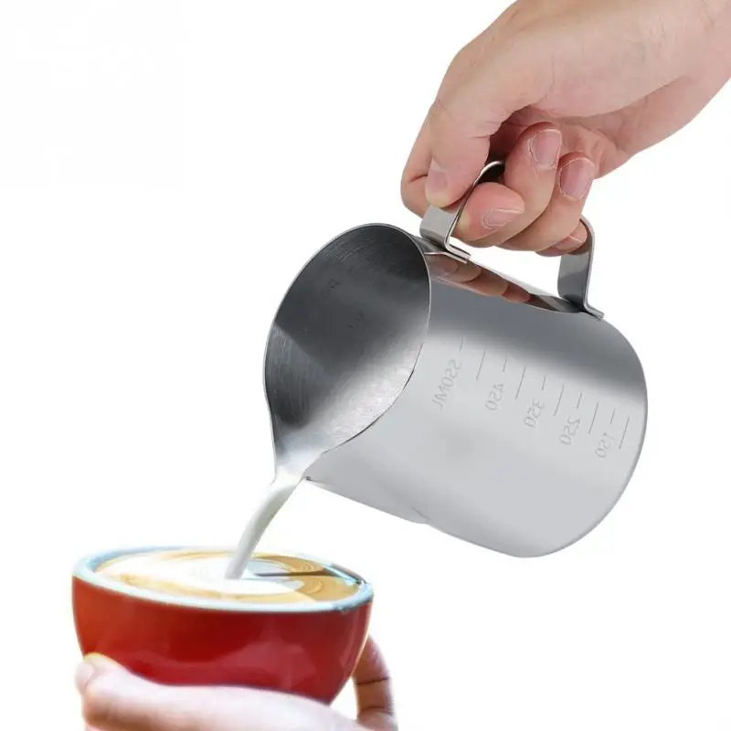 

Stainless Steel Milk frothing Jug Espresso Coffee Pitcher Barista Craft Coffee Latte Milk Frothing Jug Pitcher 600ML Coffee Tool