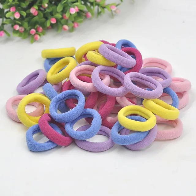 Aikelina 50 Pcs/LOT hair accessories FOR girls and kids RUBBER BANDS BLACK WHITE 2017 The ponytail holder Elastic Hair Bands -