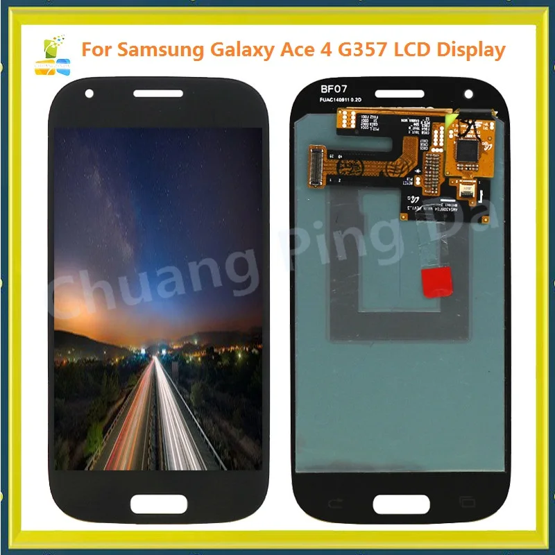 

100% Original LCD For Samsung Galaxy Ace 4 SM-G357 G357 G357FZ Ace4 LCD Display with Touch Screen Digitizer Assembly White/Grey