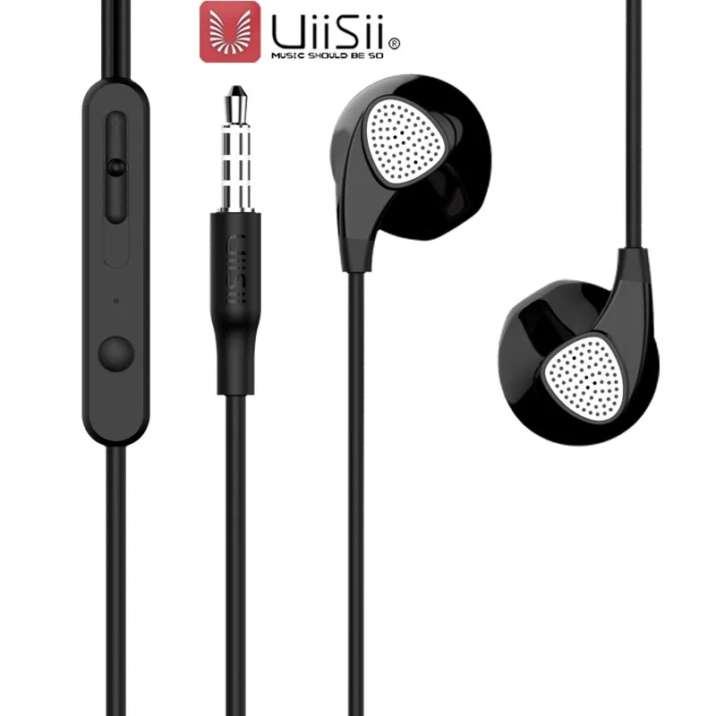 

UiiSii Wholesale Wired Noise Cancelling Dynamic Heavy Bass Music VOLUME Metal In-ear Earphone with for iphone huawei xiaomi