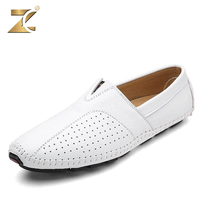Z Men Brand Genuine Leather Shoes Casual 2017 Spring Fashion For Men