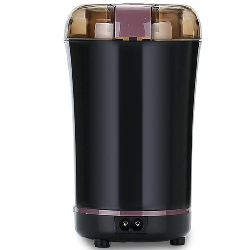 Портативная мини-шлифовальная домашняя электрическая кофемашина машина для порошка(штепсельная Вилка европейского стандарта - Цвет: Black