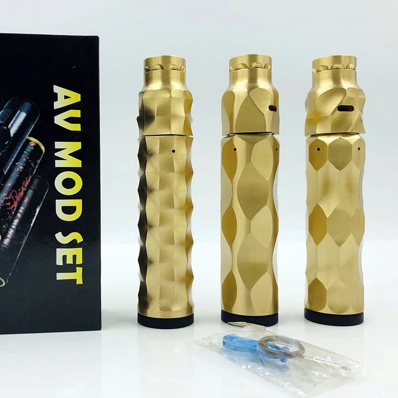 2019 NEW mechanical mod kit AV AV Series Water droplets brass Material 18650 battery with 510 thread drip atomizer vape pen mod