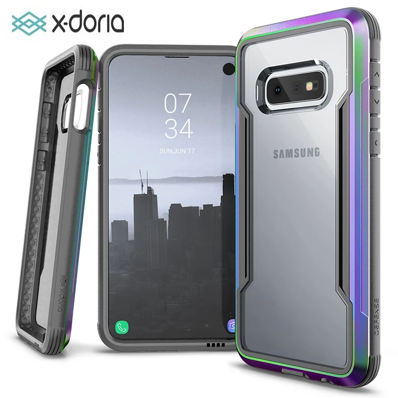 

X-Doria Defense Shield Phone Case For Samsung Galaxy S10e Military Grade Drop Tested Case Coque For Galaxy S10e Aluminum Cover