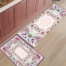 Богемный в этническом стиле цветок аксессуары для ванной комнаты Набор грязи мусора грязи Траппер сапог скребок для обуви водопоглощающие напольные ковры