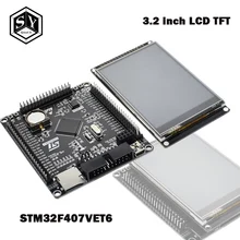 1 шт. Great IT 3,2 дюймов lcd TFT с сопротивлением сенсорный экран ILI9341 для STM32F407VET6 макетная плата черный