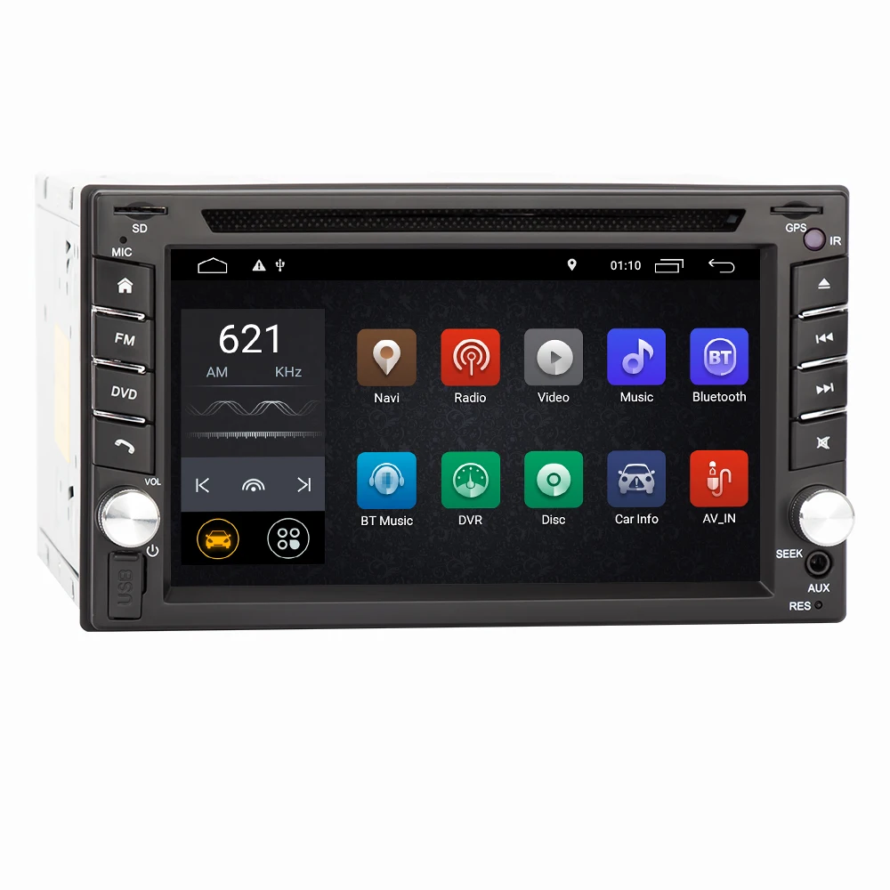 Excellent Eunavi 2 Din Quad Core TDA7851 Universal Android 9.1 Car Multimedia dvd radio stereo audio Player 2din Tablet PC GPS Navigation 3