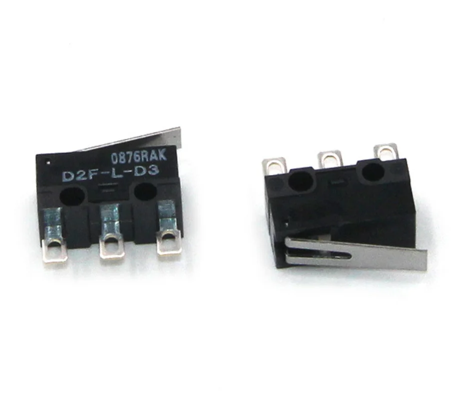 2pcs new Omron D2F-L-D3 Snap Action Limit Switch Mouse micro switch 