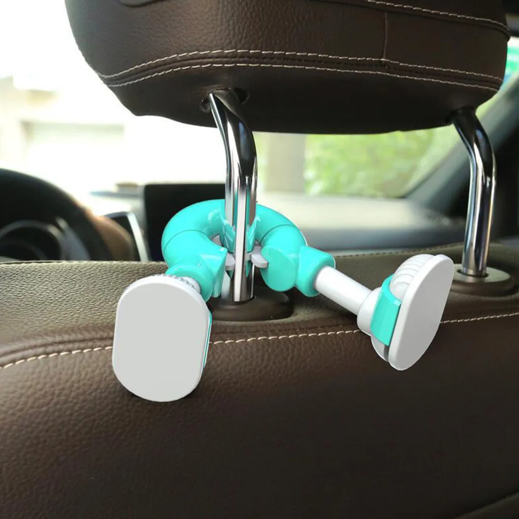 

High Quality Cute Car Back Seat Headrest Hanger Storage Hooks Holder For Shopping Hanger Bag For The Front Seat And Back Seat
