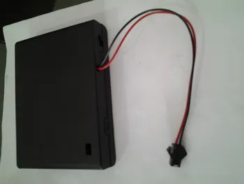 

10pcs X input 9V DC AA batteries boxes with on and off button for led lamp