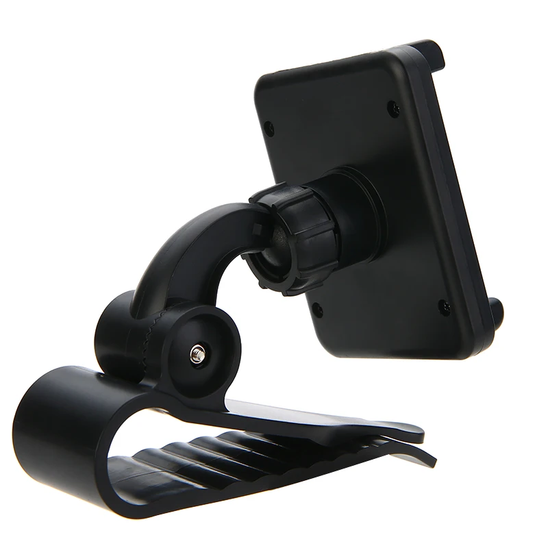 1pcs Black Adjustable Car Sun Visor Clip Mount Holder GPS Stand Bracket For Cellphone 3.5 inch to 6 inch