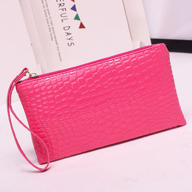 New Mini Day Clutches Women's Bag Korean Version Crocodile Pattern Clutch Bag Ladies Mobile Phone Bags Wallet PU Leather Handbag (17)