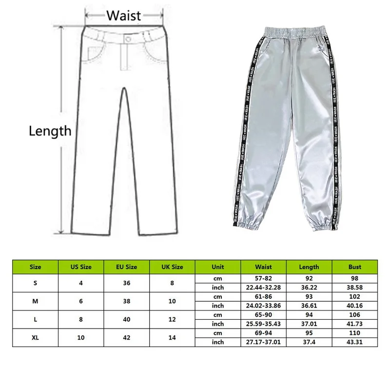 Women Summer Big Pocket Satin Highlight Harem Pants Women Glossy Ribbon Trousers BF Harajuku Joggers Women's Loose Pants