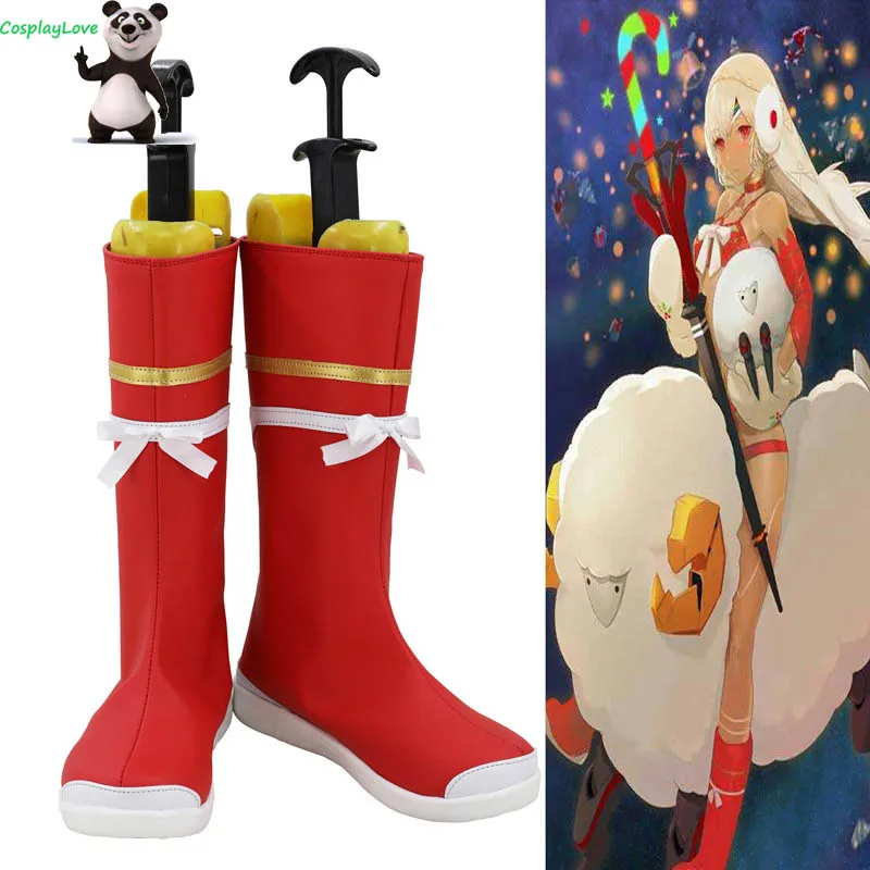 

CosplayLove FGO Fate/Grand Order Cosplay Red Saber Christmas Altera Cosplay Shoes Long Boots Custom Made For Girl Women