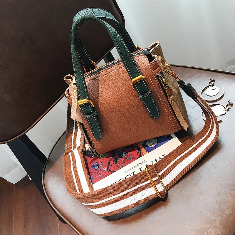 2018 JANESPRI Women Bag Handbag Tote Over Shoulder Crossbody Autumn Winter Leather Brand Panelled Casual Designer Female Bolsas (28)
