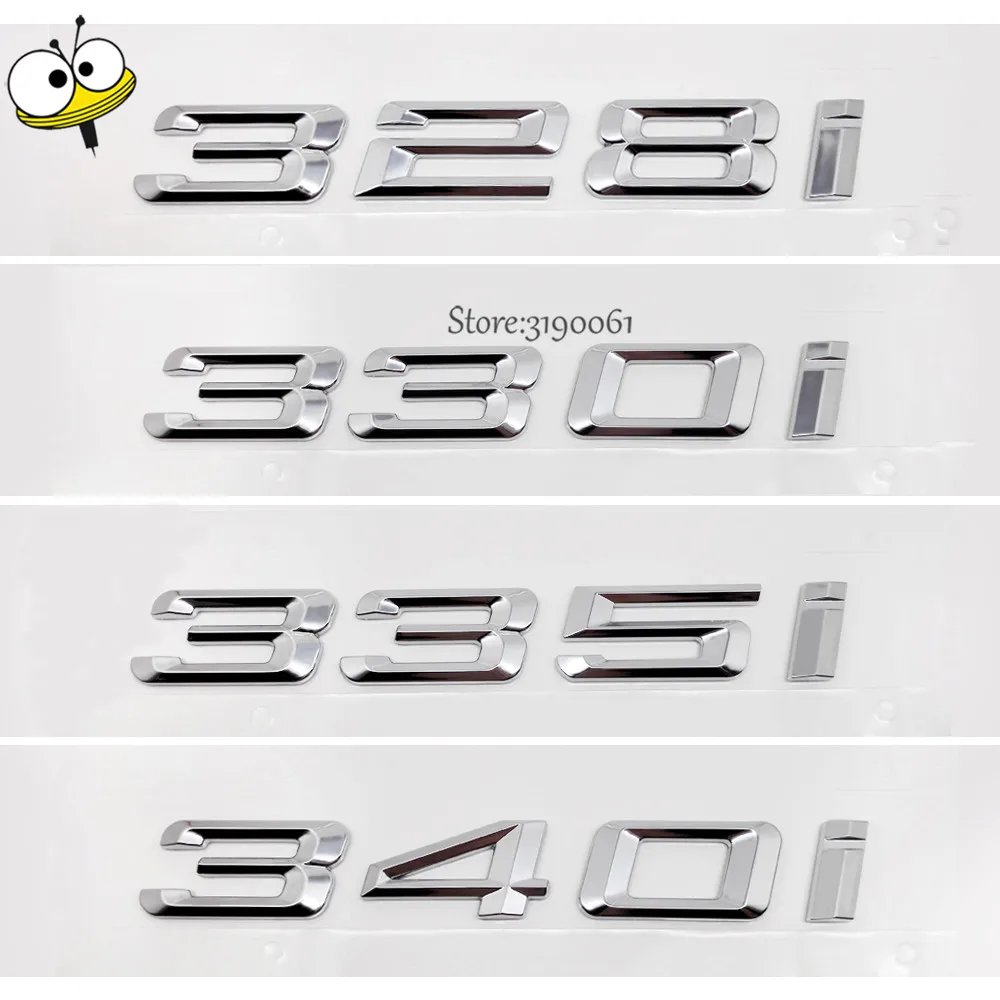 

For BMW DIY Sticker M Car-styling Number Auto Car Sticker Decal Badge Emblem For BMW 3 Series 328i 330i 335i 340i 330 GT