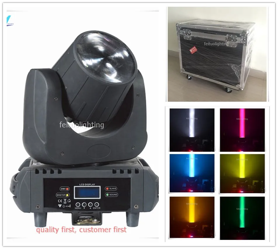 

free shipping 2Xlot Flightcase 60W Lyre LED Beam Project Moving Head Spot Light DMX Stage Lumiere Equipment Lights for Disco KTV