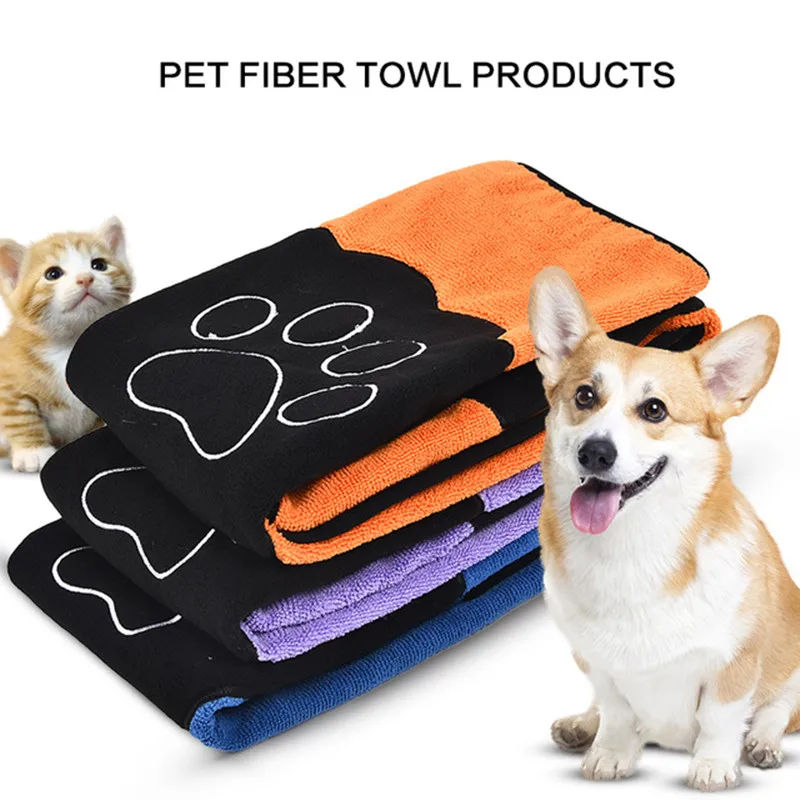 711 40 De Réductionserviette De Séchage Pour Animaux De Compagnie Serviette De Bain Pour Chien Ultra Absorbante Microfibre Nettoyage Pour Chien De