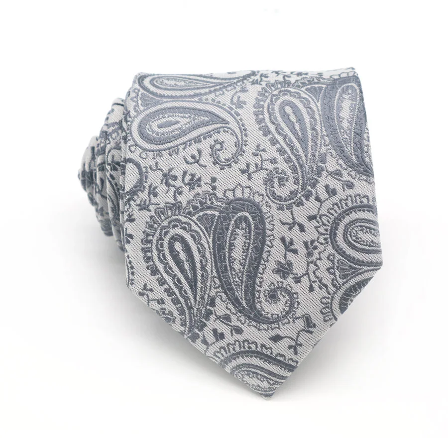 Роскошный мужской галстук 8 см черные темно-серые полосатые шелковые галстуки жаккардовые тканые галстуки для мужчин формальный деловой галстук для свадебной вечеринки - Цвет: Style 28
