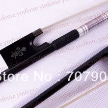 1x скрипки лук высокого качества углеродного волокна серебряный цвет лук струны