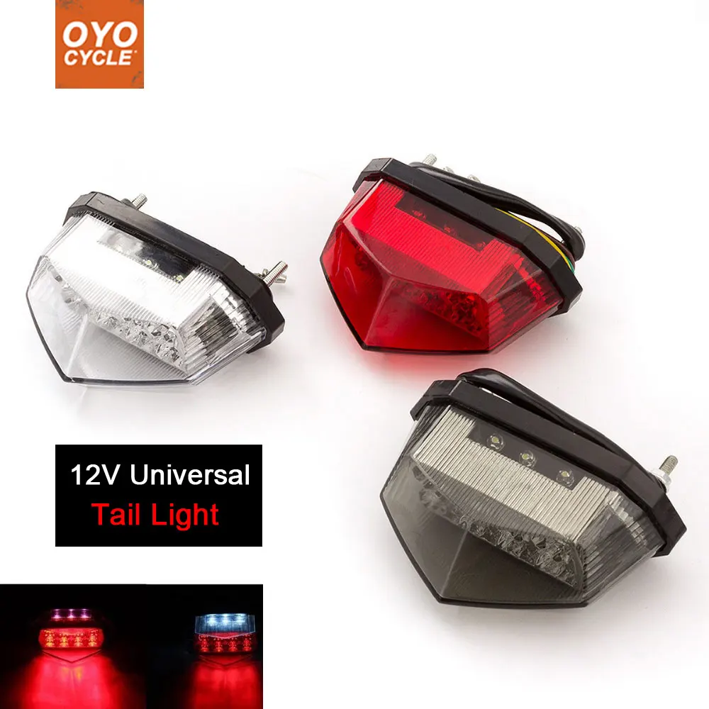 

Motorcycle 12V Tail Light Motos Led Stop Signal Lamp Motorbike Light For Suzuki dl650 gn125 m109r drz400 gs 500 SV650 SV1000 600