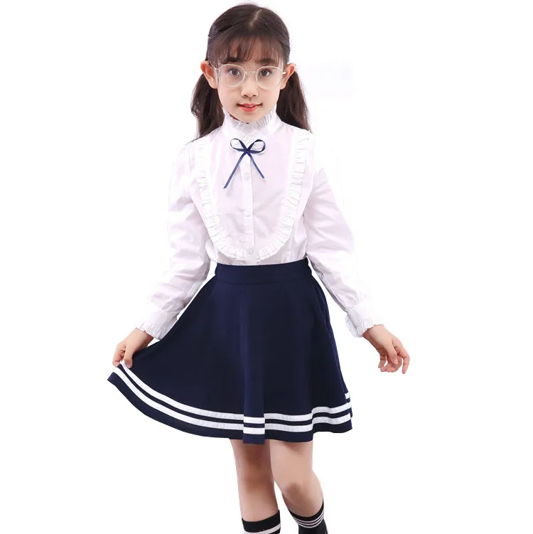

3-14 Yrs School Big Girls Skirts Performance Pleated Skirt Summer Fall Children's Clothes Baby Toddler Teenager Bottoms Costumes