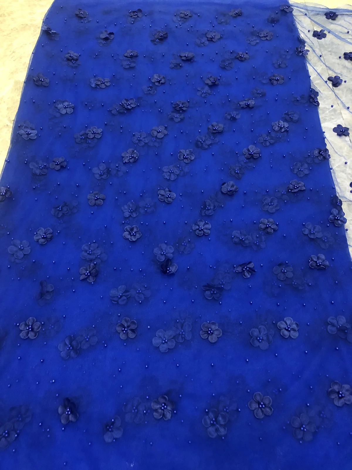 Стиль французская Сетка кружевная ткань 3D цветок африканская Тюлевая сетчатая кружевная ткань высокое качество кружева нигерийская кружевная ткань ZA168-1