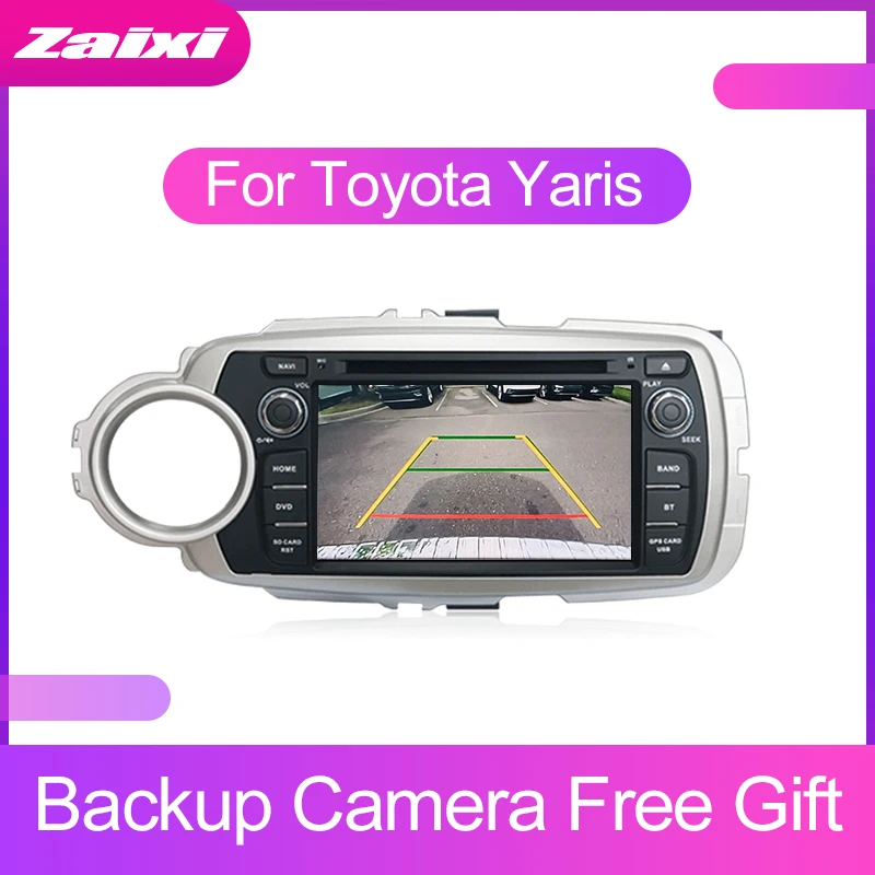 Discount ZaiXi Android Car Multimedia player 2 Din WIFI GPS Navigation Autoradio For Toyota Yaris 2012 2013 GPS Radio BT WIFI 4