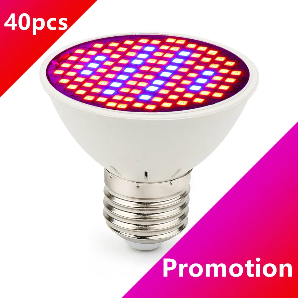 

[40pcs/Pack] 106 LEDs Grow Light 85~265V Full Spectrum Growing Lamp for Greenhouse Hydroponics Flowers Plants Vegetables