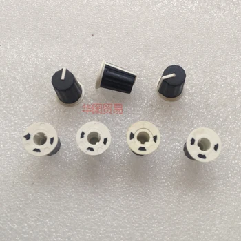 

8pcs 0 degree 90 degree 180 degree 270 degree potentiometer knob cap / rubber half Axle D axis knob cap soft knob cap / audio vo