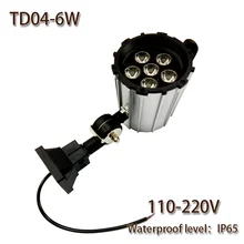 HNTD 6 Вт AC 110-220 В TD04 светодиодный складной водонепроницаемый рабочий светильник с коротким рукавом станок с ЧПУ Светильник ing Светодиодный точечный светильник s IP65