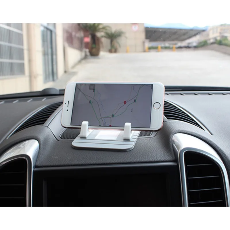 Автомобильный держатель для телефона Приборная панель автомобиля держатель для мобильного телефона на две карты противоскользящая прокладка высококачественный стильный и компактный держатель для телефона
