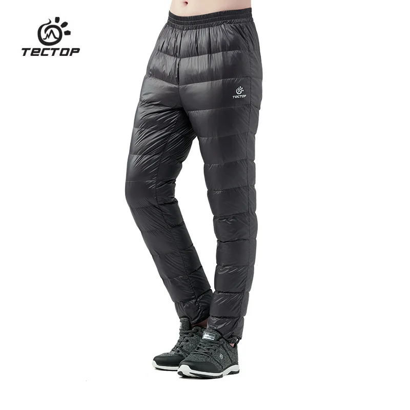 Tectop Outdoor Thermal duck down Pants male Windproof 90 Down Pants