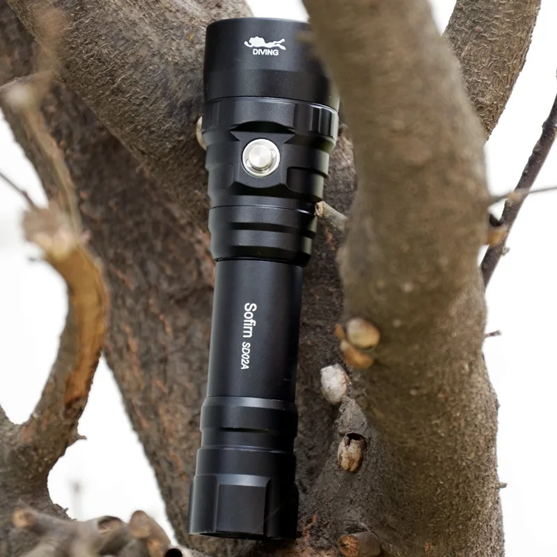  Sofirn SD02A Professional Scuba Diving Flashlight 18650 Powerful Dive Light Cree XPL 3000K LED Lamp - 32836305787