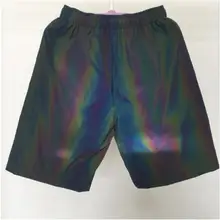 Летняя мода уличная ночь многоцветные отражающие мужские Шорты повседневные эластичные талии джоггеры хип хоп homme шорты