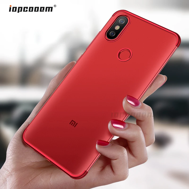 

For Xiaomi Mi 8 Lite Case Mi 8 SE Cover Luxury TPU Soft Silicone Plating Clear Case for Xiaomi Mi A2 Mi 6X Phone Cases Coque