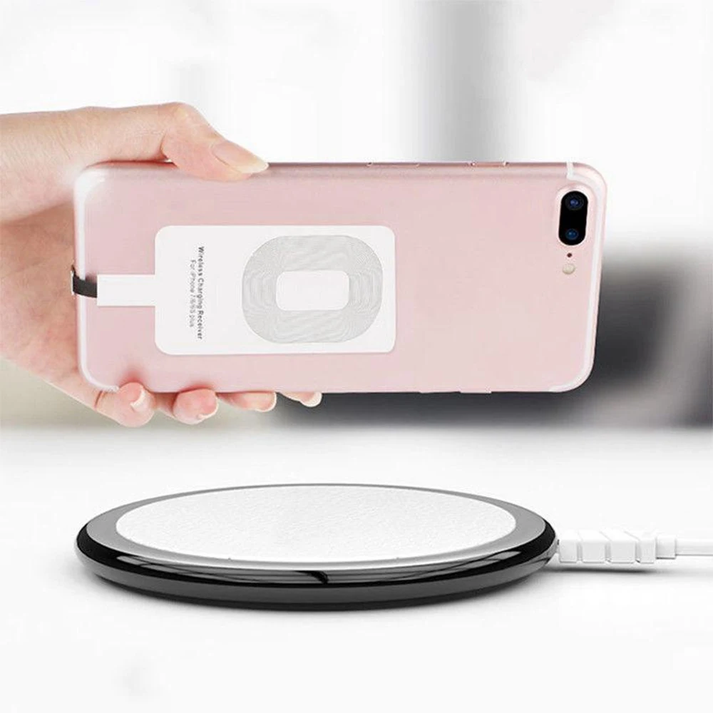 Приемник беспроводного зарядного устройства Qi для iPhone 7 6 5 телефон 5C Micro USB Тип C