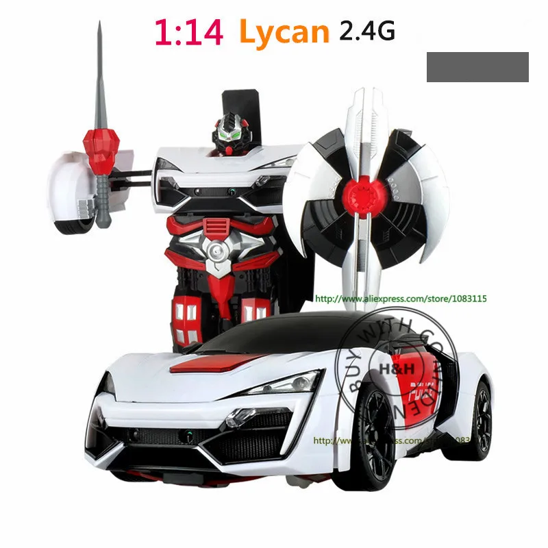 

4 Models 1:14 Lycan Car 2.4G Infra-red Smart Remote Control Robot Toys Car Transform Action Figures Robot Toy remote smart toys