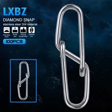 100 шт. Алмазная оснастка рыболовный баррель Вертлюг безопасная оснастка 12 мм-28,5 мм Поворотная оснастка 0#-6# рыболовные Вертлюги