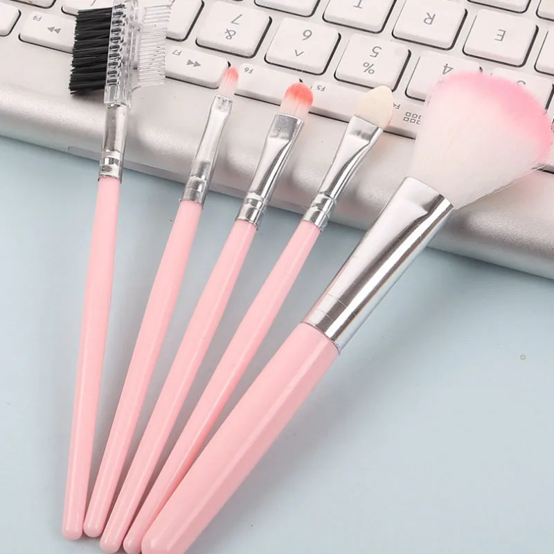 

5Pcs Makeup Brushes Set Eye Shadow Foundation Powder Eyeliner Eyelash Lip Make Up Brush Cosmetic Beauty Tool Kit Hot