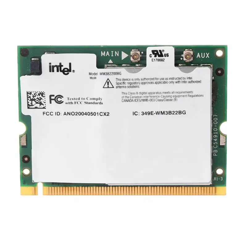 Intel Pro/беспроводной 2200BG 802.11B/G мини PCI сетевая карта wifi для Toshiba Dell