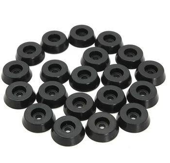

ZLinKJ Rubber Table Chair Furniture Feet Leg Pads Tile Floor Protectors 18x15x5mm 20pcs
