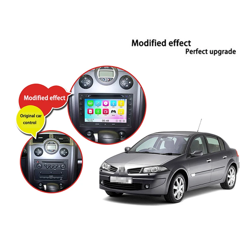 Perfect Liislee Android Car Bluetooth Stereo GPS Navigation Car player For Renault Megane 2003~2010 Multimedia Audio Video Radio 3
