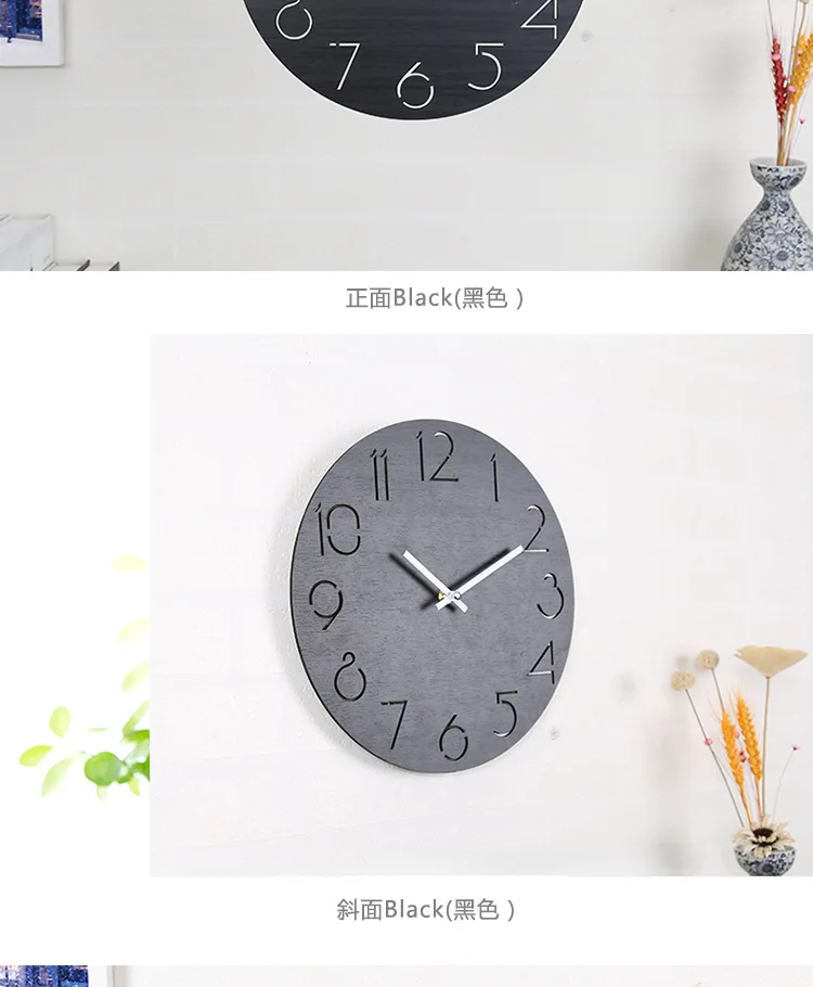Деревянные настенные часы скользящие винтажные деревенские потертые часы художественные часы домашний декор Relogio De Parede для подарка