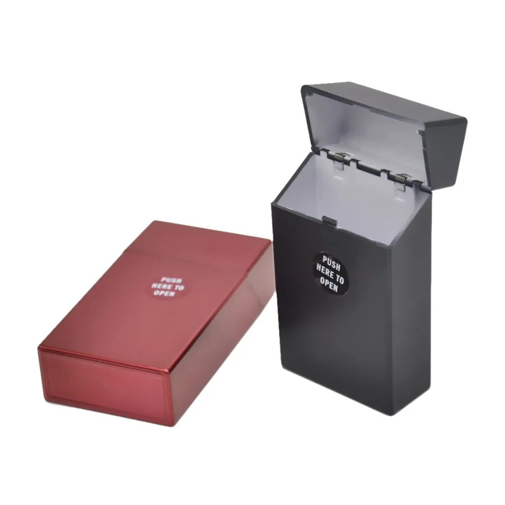 1 х Новое поступление KingSize модный пластиковый чехол для сигарет(удерживающий 20 сигарет) портативная Индивидуальная коробка для сигарет