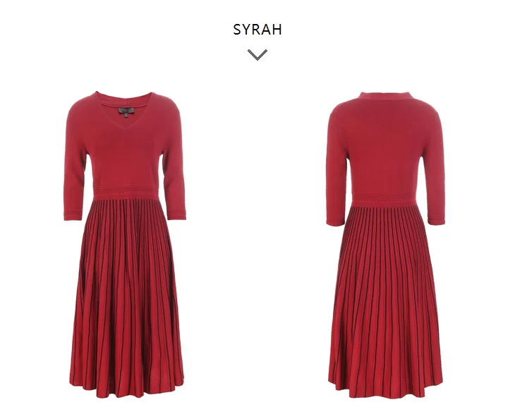 Красное приталенное платье миди с v-образным вырезом S | 419146505