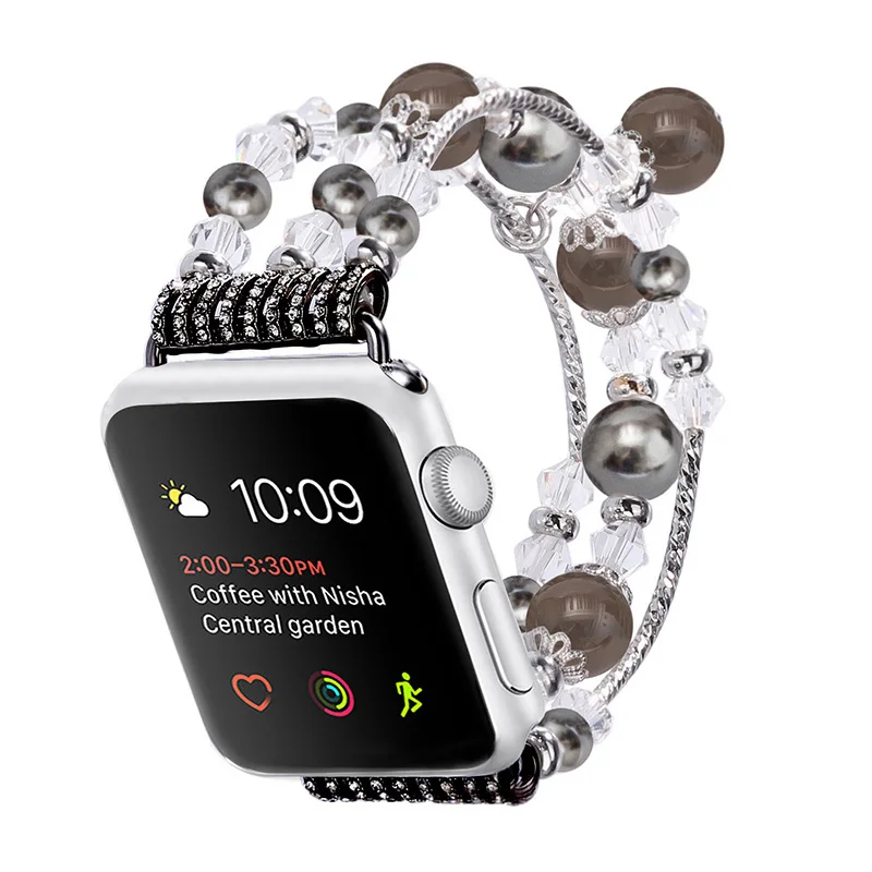 Fohuas-alta-calidad-natural-Gris-gata-banda-para-Apple-Watch-pulsera-de-reemplazo-pulsera-de-la
